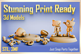 make stunning 3d print ready stl models