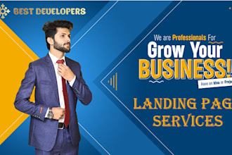 build responsive wordpress landing page, elementor landing page