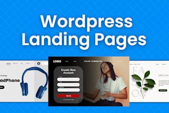 design, redesign or fix wordpress landing page, sales page, elementor