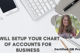 setup up your quickbooks account based on your business