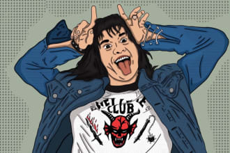 draw cartoon portrait from your photo with my style