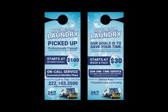 design door hanger, real estate yard sign, postcard or flyer