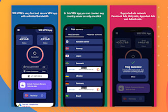 build an android VPN app with ads and in app purchase