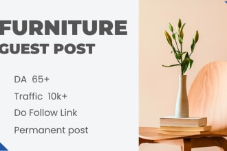 publish furniture guest post and build authority backlinks