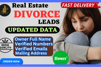 do high quality real estate divorce leads with skip tracing