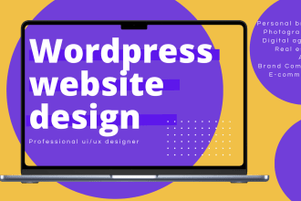 create or redesign wordpress website