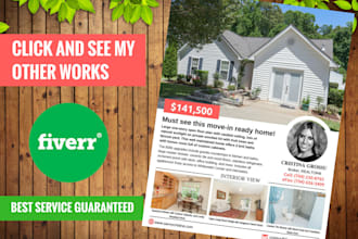 design eye catching real estate flyer