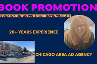 provide a professional book promotion via booktok tiktok and pinterest