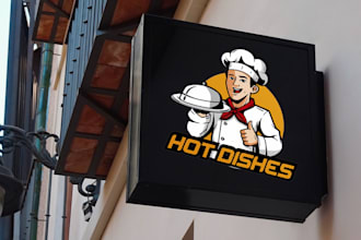 design restaurant, pizza, BBQ, burger, and food logo
