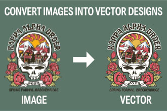 do convert anything to a high quality professional vector design