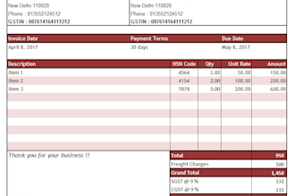 make automated customized invoice formats in excel