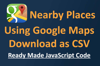 find nearby places using google maps api