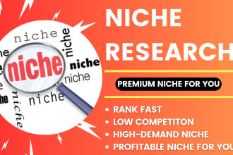do professional SEO niche research and keyword research