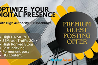 build SEO link building with guest post service