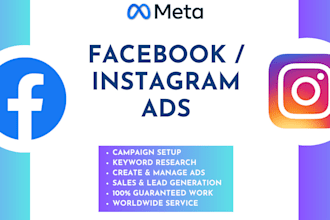 do instgram and facebook ads campaign
