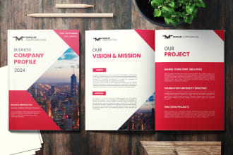 design company profile, annual report, or catalog booklet