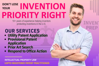 prepare and file one utility patent application with the US patent office
