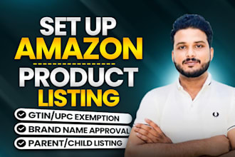 professionally set up amazon seller central account product listing
