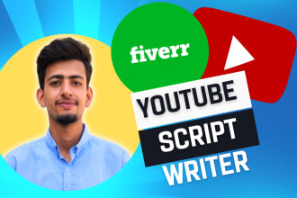 do script writing, video script writing, be youtube video script writer,script