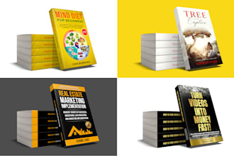 do professional book cover, ebook, paperback, hardcover and dust jacket