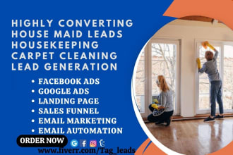generate house maid leads housekeeping lead cleaning website home cleaning leads