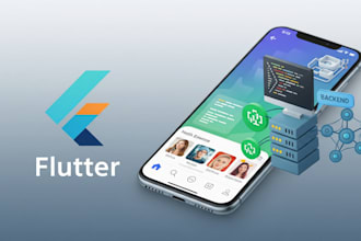 make flutter app with backend