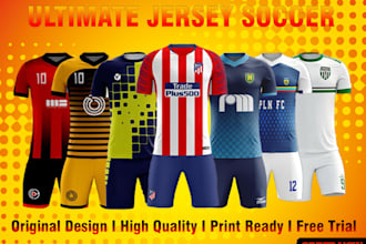 design soccer jersey full kit for soccer team