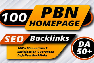 permenant dofollow homepage SEO backlinks da 50 plus