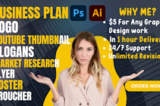 give business ideas with full plans, market research,logo,slogans,product,profit