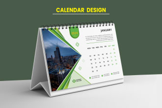 design creative desk calendar custom wall, journal, business calendar, workbook