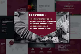 design a startup pitch deck and investor presentation
