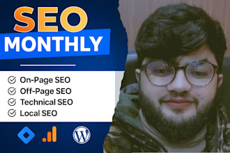 provide monthly SEO services with high quality backlinks