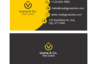 design creative and stylish business card for your company