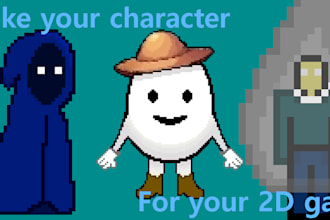create a 2d pixel art character for your game