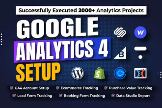 setup google analytics 4, shopify ecommerce tracking, GTM, facebook pixel