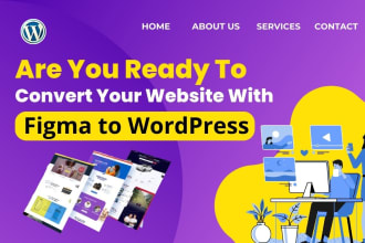 create figma,PSD,xd design to wordpress and figma to elementor