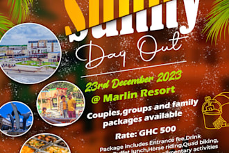 design visually appealing flyer for your events or business