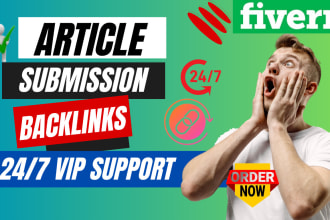 creation manually  500 plus article submission high da  backlinks