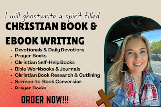 ghostwrite your christian ebook, prayer journal and daily devotional book