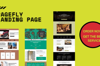 create pagefly landing page