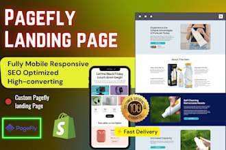 create pagefly landing page