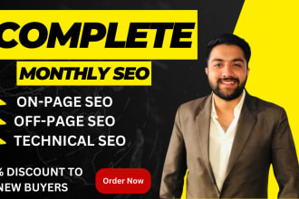 provide a complete monthly SEO service package to rank higher on google