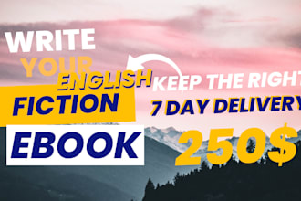 write your fiction ebook in english