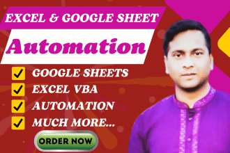 automate excel spreadsheet, google sheets, vba, app script, formulas