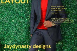 professionally design unique magazine layout in indesign