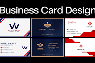 design professional double sided business card