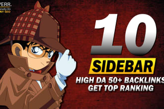 do 10 sidebar blogroll footer high da 50 plus homepage permanent backlinks