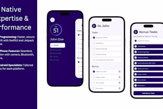 design and build an ios and android mobile app