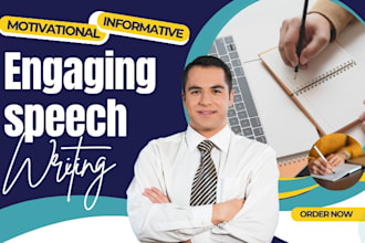 write an informative, motivational, engaging speech, and outline