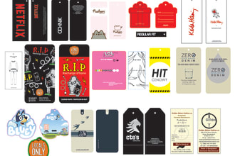 design clothing tag hang tag clothing label